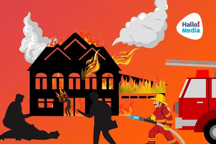 Ramayana Mall Serang Terbakar, Personel Polisi Evakuasi dan Amankan Saat Peristiwa Terjadi