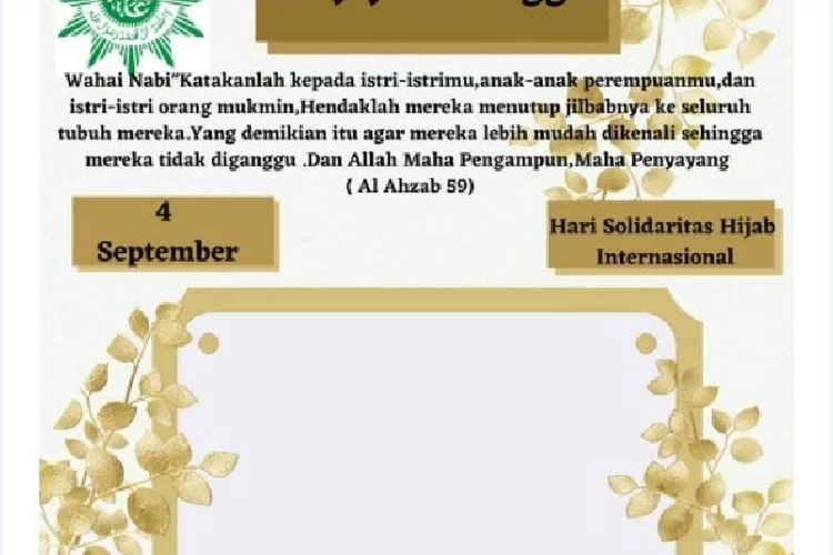 6 Twibbon Elegan Hari Solidaritas Hijab Internasional 4 September 2022 Gratis Didonwload