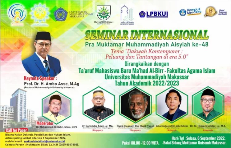 Ma'had Al-Birr FAI Unismuh Akan Gelar Seminar Internasional Dakwah Kontemporer