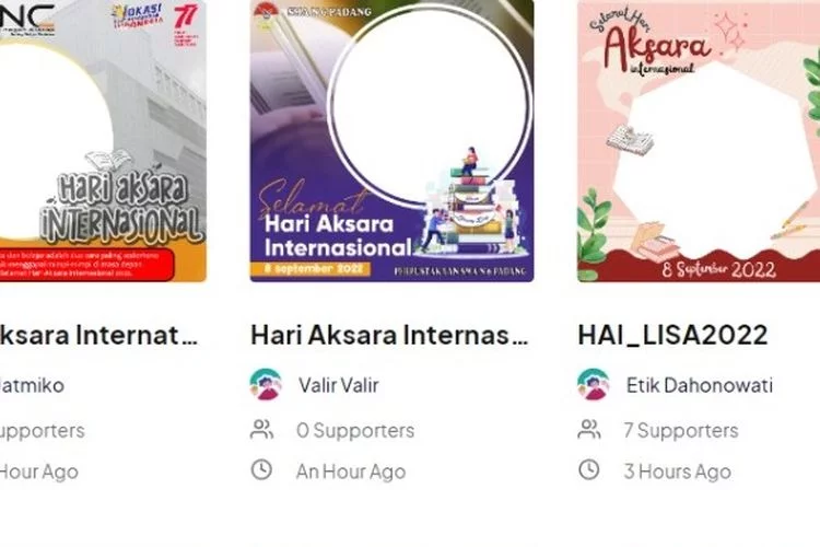 Download 30 Twibbon Hari Aksara Internasional 2022 dan Bagikan Budaya Literasi Indonesia Mulai Hari Ini