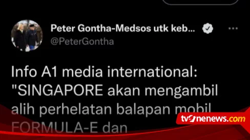 Peter Gontha: Singapura Siap Ambil Alih Perhelatan Balap Mobil Listrik Formula E Jakarta