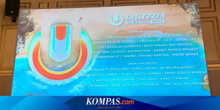 Line Up Ultra Beach Bali 2022, Bertabur Musisi Internasional dan Lokal