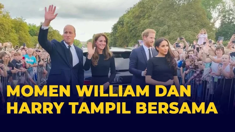 Pangeran William dan Harry Tampil Bersama, Sapa Warga di Windsor dan Kenang Kepergian Ratu