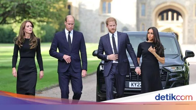 Pangeran William-Harry dan Kate-Meghan Bersatu dan Berkabung