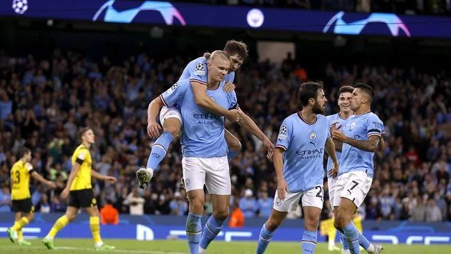 Kronologi Gol 'Gila' Haaland Saat Man City Comeback atas Dortmund