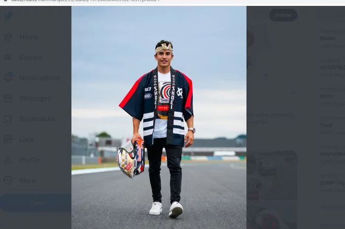 MotoGP Jepang 2022 - Pamer Helm Spesial, Marc Marquez Harap Keberuntungan