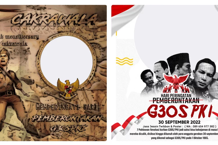 15 Twibbon Peringatan Peristiwa Pemberontakan G30S PKI, Tersedia Berbagai Desain Menarik