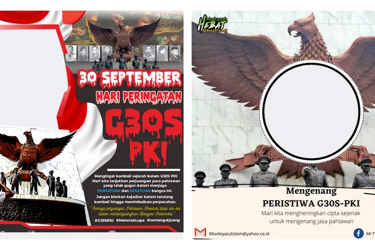 10 Twibbon Peringatan Peristiwa Pemberontakan G30S PKI Beserta Cara Pasang Fotonya