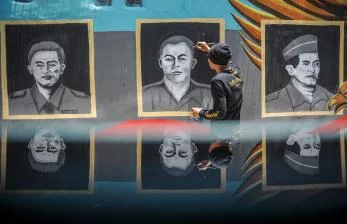 In Picture: Mural Tujuh Pahlawan Revolusi Peristiwa G30S PKI