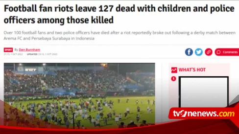 Tragedi di Stadion Kanjuruhan Malang Jadi Sorotan Media Internasional