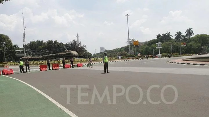HUT TNI, Polda Metro Jaya Lakukan Rekayasa Lalu Lintas di Monas hingga Pukul 11