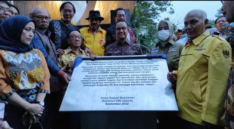 Monumen 66 Hasil Relokasi Diresmikan Bersamaan 56 Tahun Peristiwa Tritura