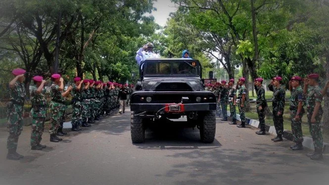 Peristiwa Haru Sehari Jelang HUT TNI di Markas Buaya Petarung Marinir