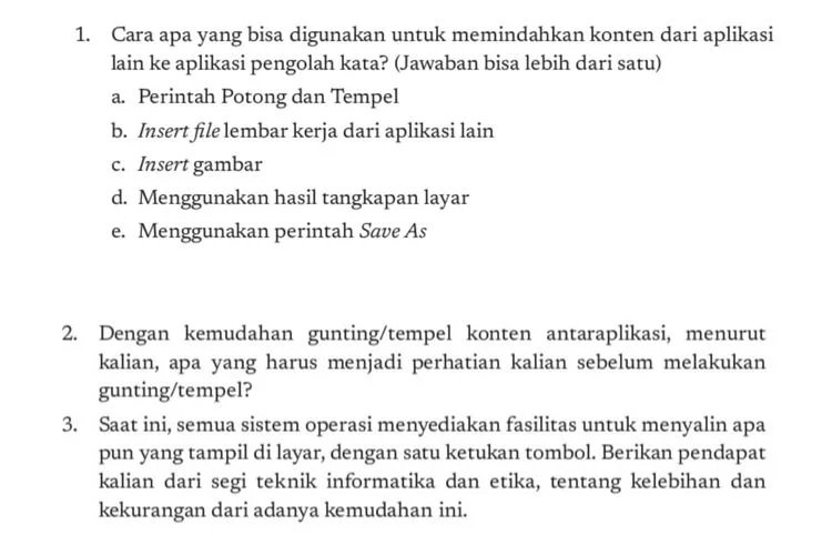 Kunci Jawaban Informatika SMP Kelas 8 Halaman 74 75 Bab 3: Teknologi Informasi dan Komunikasi