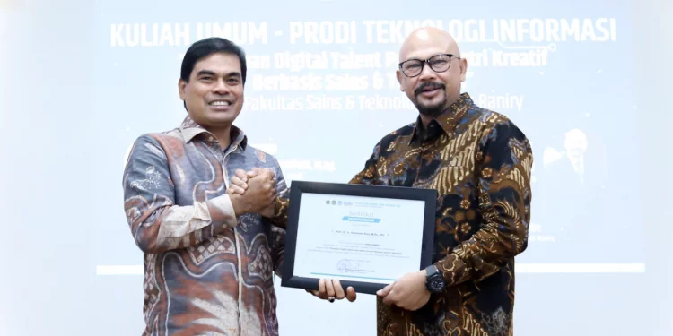 Prodi TI UIN Ar-Raniry Gelar Kuliah Umum Penyiapan Digital Talent Pool Industri Kreatif