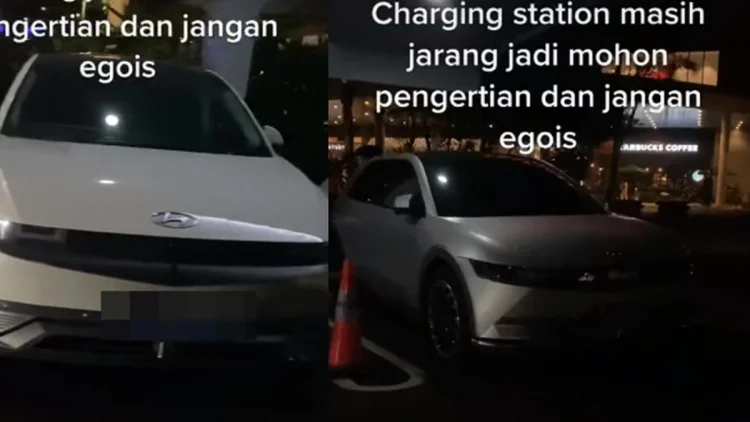 Egois, Parkir Mobil Listrik di Charging Station Tanpa Isi Baterai