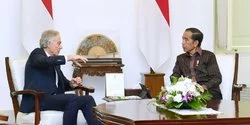 Bertemu Tony Blair di Istana, Jokowi Minta Promosikan IKN ke Dunia Internasional