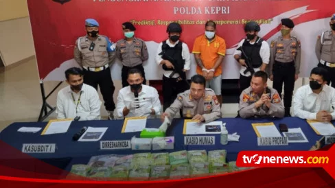 Polda Kepri Gagalkan Pengiriman 26,6 Kg Sabu Jaringan Internasional ke Riau