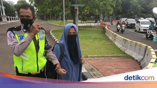 Detik-detik Wanita Berpistol Coba Terobos Istana hingga Diringkus Polisi