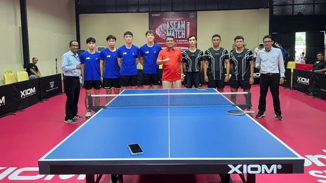 Indonesia Vs Malaysia Tandai Pembukaan Pusat Latihan Tenis Meja Standar Internasional