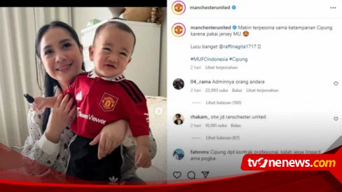 Nah Loh! Instagram Manchester United Unggah Foto Nagita dan Cipung