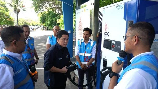 Tengok Kesiapan PLN Layani KTT G20, Erick Thohir Cek Lapangan