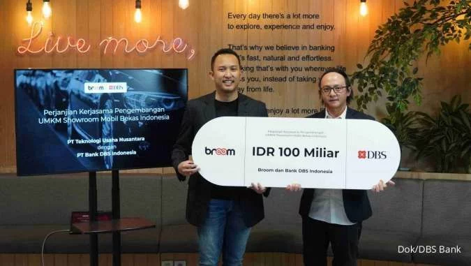 Bank DBS Indonesia Kucurkan Fasilitas Kredit 100 Miliar ke Startup Otomotif Broom