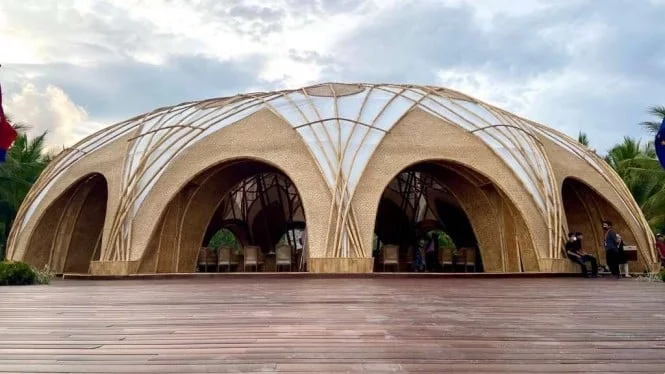 Uniknya Bamboo Dome, Tempat Jamuan Makan Siang Para Pemimpin Delegasi G20
