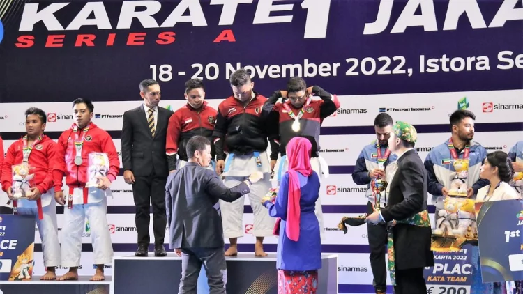 Indonesia Raih 3 Medali Emas Kejuaraan Karate Internasional WKF Series A 2022