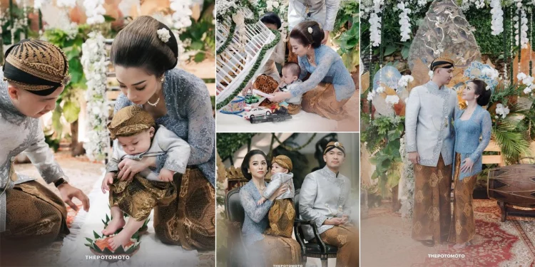 11 Potret Detail Acara Tedak Siten Baby Izz Putra Nikita Willy, Mewah Dihadiri Keluarga Besar