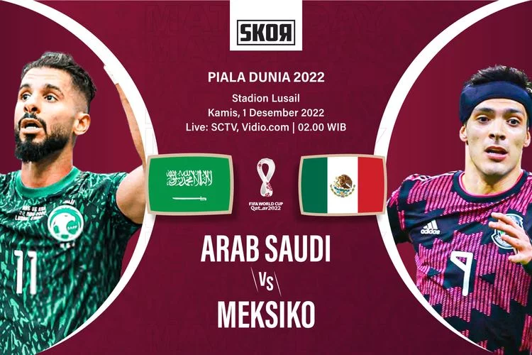 Piala Dunia 2022: Head to Head Antarlini Arab Saudi vs Meksiko
