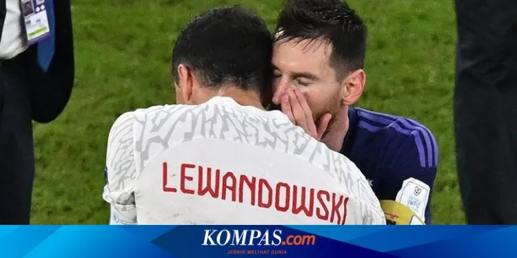 Argentina dan Polandia Lolos, Apa Isi Bisik-bisik Messi dengan Lewandowski? Halaman all