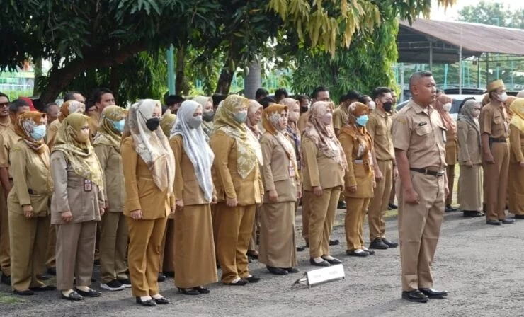 Ratusan Pegawai DPU, DPSDAPR dan Dinperwaskim Brebes Peringati Peristiwa Gedung Sate