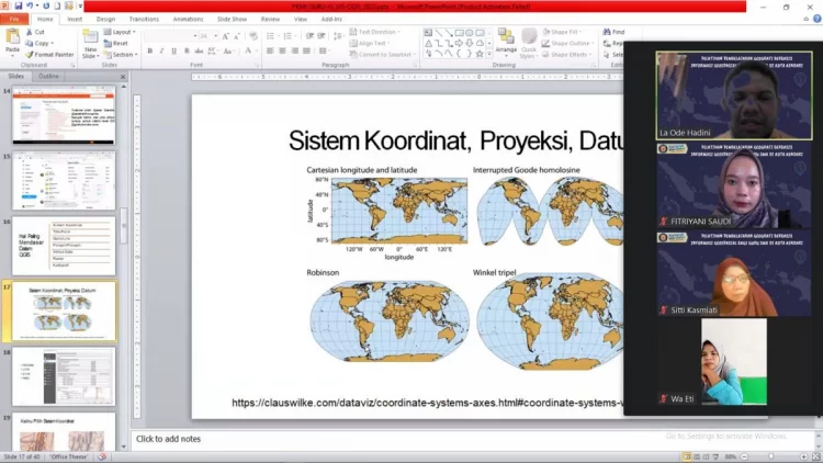 Guru Geografi di Kendari Dituntun Tahu Penggunaan Teknologi Informasi Geospasial