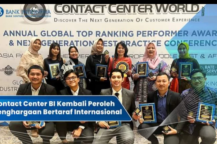 Contact Center BI Kembali Raih Penghargaan Internasional