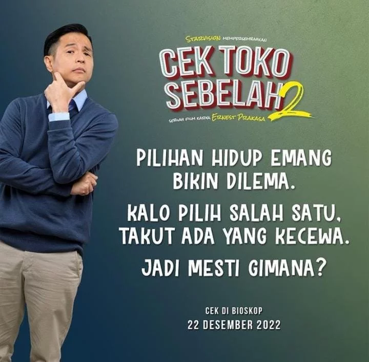 Tayang 22 Desember 2022, Ini Sinopsis Film Cek Toko Sebelah 2