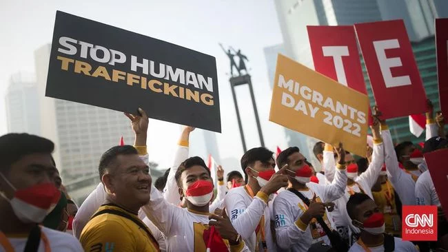 FOTO: Ratusan Pekerja Rayakan Hari Migran Internasional di Jakarta