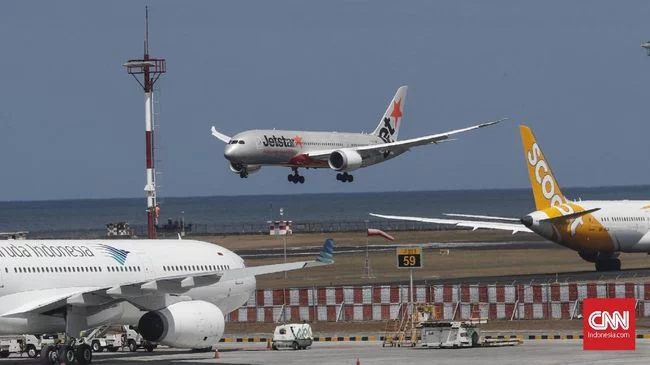 Pesawat Jetstar Putar Balik ke Australia usai Ditolak Masuk ke Bali