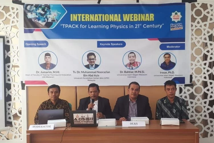Prodi Fisika FTK UIN Mataram Gelar Internasional Webinar dan Parallel Session Kerjasama dengan UPSI Malaysia