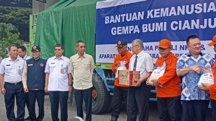 Stok Logistik Bantuan Korban Gempa Cianjur Menipis
