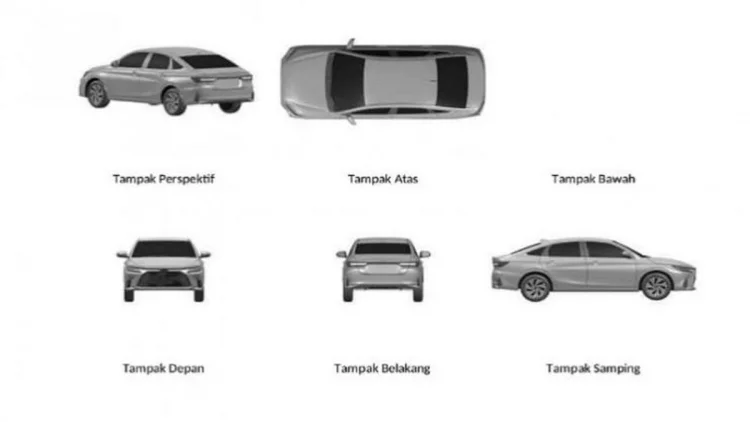 Daihatsu Daftarkan Paten Desain Mobil Sedan di Indonesia, Mirip Toyota Vios