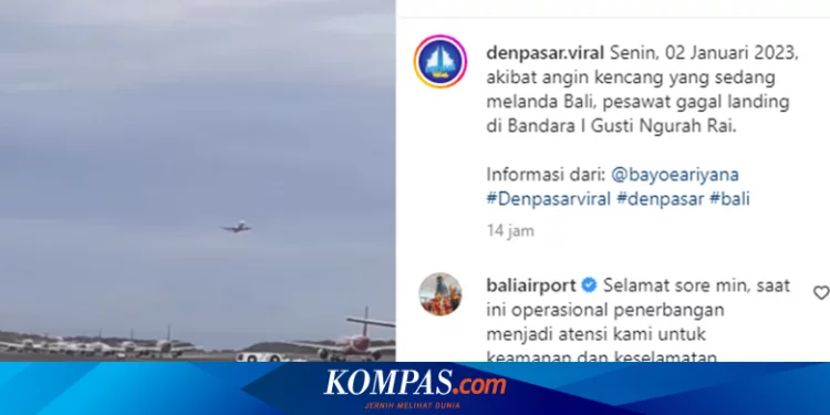 Viral, Video Pesawat Gagal Landing di Bandara I Gusti Ngurah Rai Bali, Bagaimana Penjelasannya? Halaman all