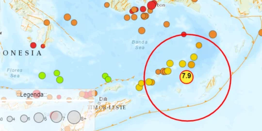 Histori 10 Gempa Merusak di Maluku, Kekuatan M 5,6 hingga M 8,1