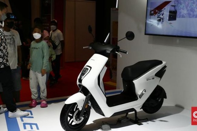 FOTO: Lebih Dekat dengan Motor Listrik Honda EM1 e: di IIMS 2023