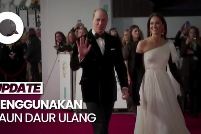 Gaya Glamor Kate Middleton dan Pangeran William di BAFTA 2023