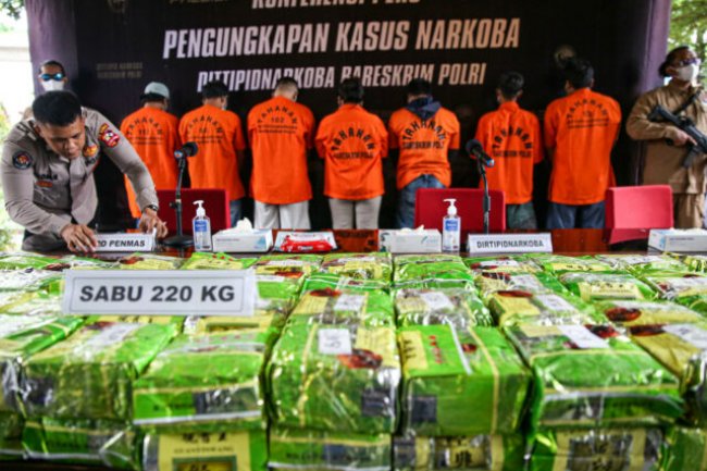 Rilis Narkoba Jaringan Internasional