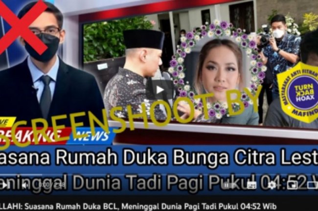 CEK FAKTA: Benarkah Kabar Duka Bunga Citra Lestari Meninggal Dunia?