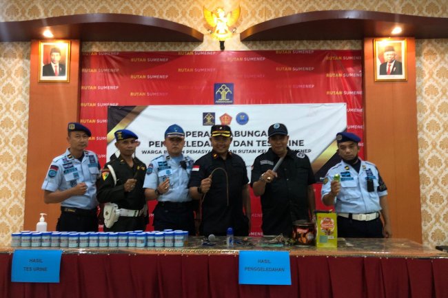 Upaya P4GN Rutan Sumenep Geledah Kamar Blok Hunian WBP