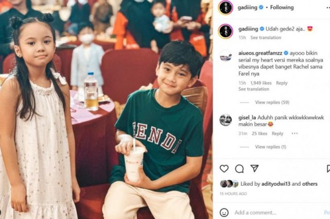 Gading Marten Unggah Foto Kebersamaan Gempi dan Rafathar, Gisel: Aduhh Panik, Makin Besar