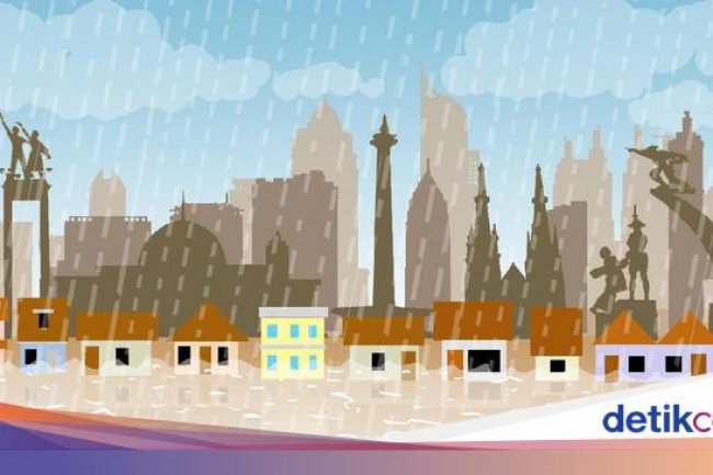 Titik Banjir Jakarta Bertambah Jadi 48 RT, Ada yang 1 Meter Lebih